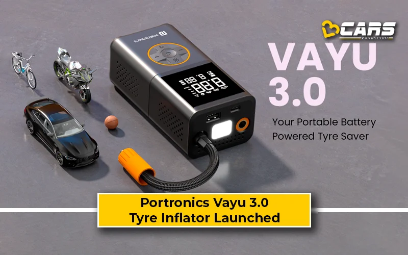 Portronics Vayu 3.0 Portable Tyre Inflator