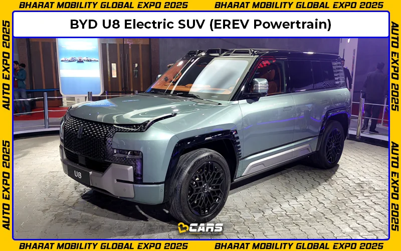 Mobility Expo 2025: BYD U8 SUV w/ EREV Powertrain Showcased