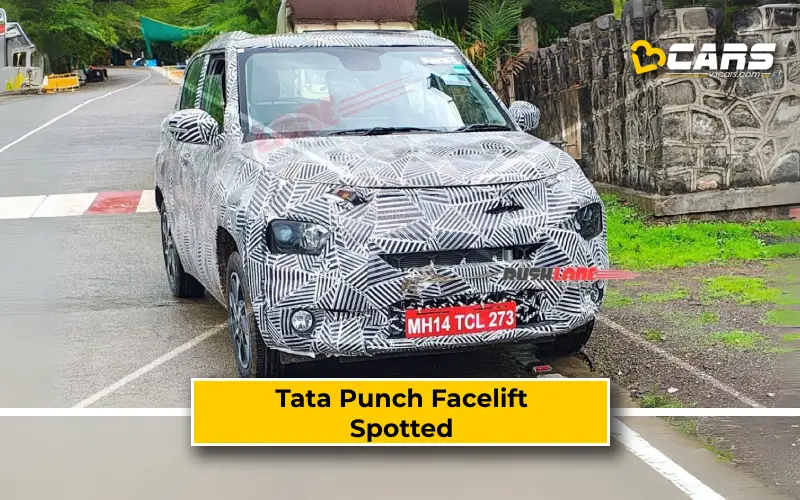 Tata Punch Facelift Spied