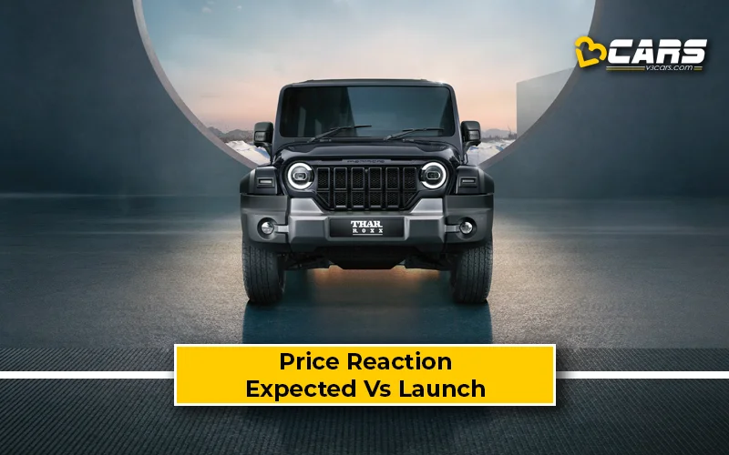 2024 Mahindra Thar 5-door Price Reaction