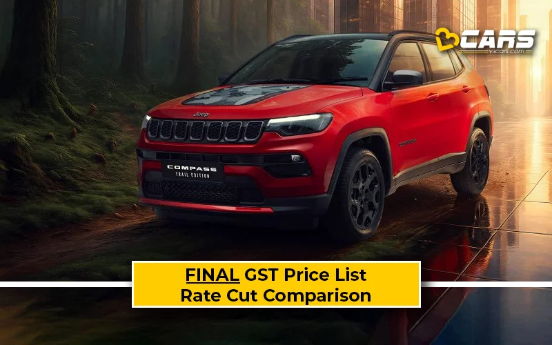 Final Jeep Compass Price List After GST Rate Cut (Confirmed)