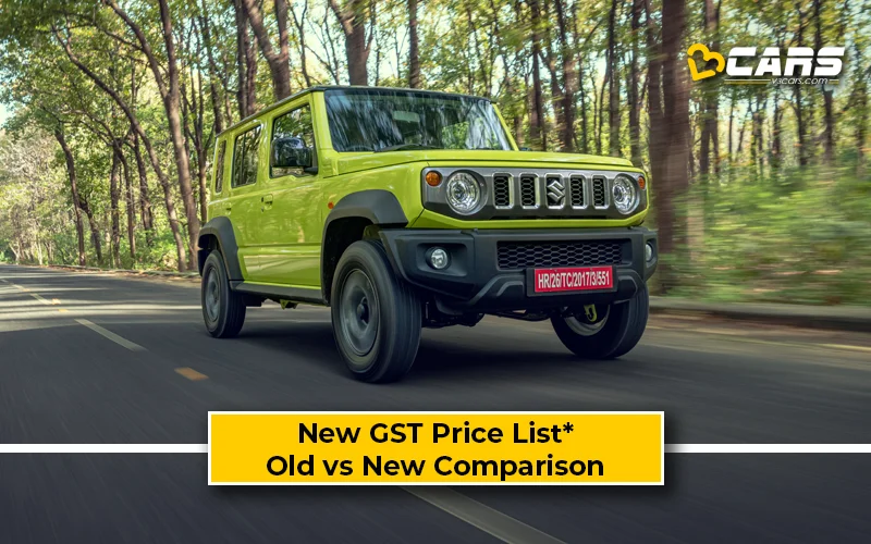 Maruti Jimny — New GST Rate List