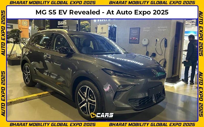 Auto Expo 2025: MG S5 Revealed; Previews New ZS EV