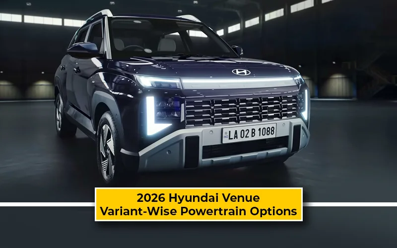 2026 Hyundai Venue Variant-Wise Engine, Transmission Options