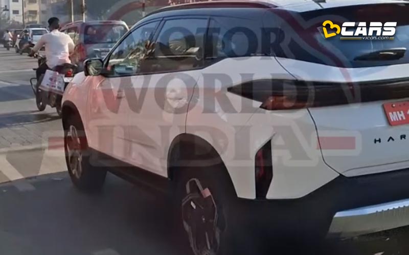 tata harrier ev spotted testing without camouflage ahead of launch