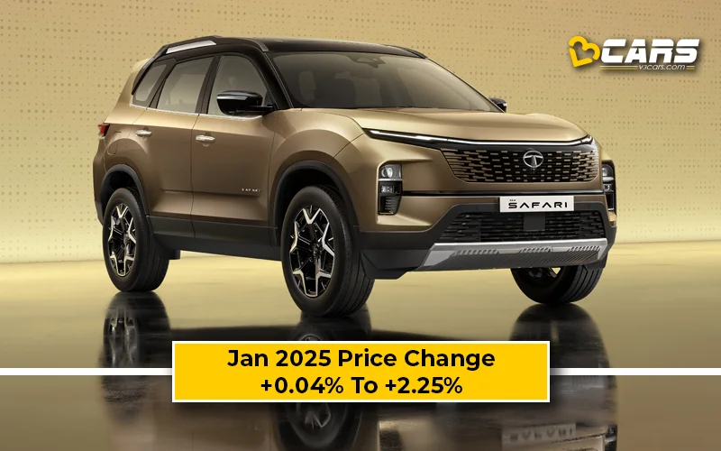 Tata Safari 2025 Price Change — Hiked By Up To 36k