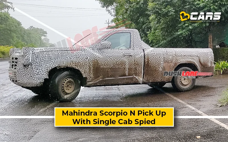 Mahindra Scorpio N Pick Up With Single Cab Spotted