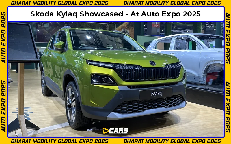 Auto Expo 2025: Skoda Kylaq Showcased