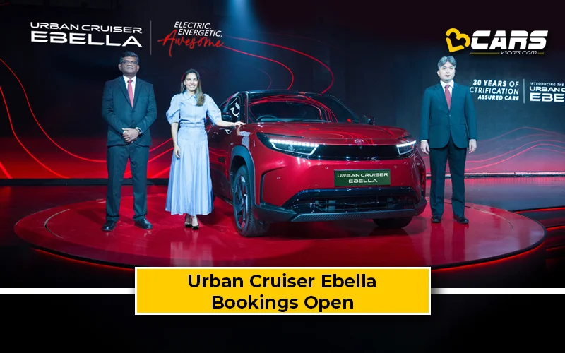 2026 Toyota Urban Cruiser Ebella Electric SUV Unveiled; Bookings Open