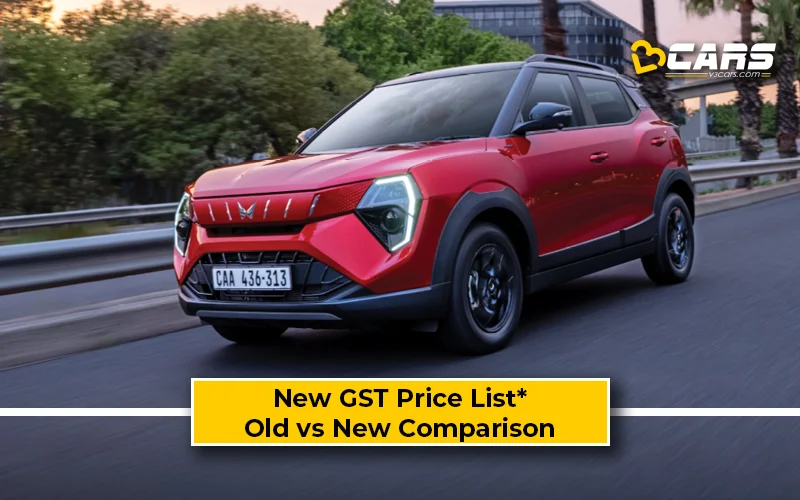Mahindra XUV 3XO — New GST Rate List