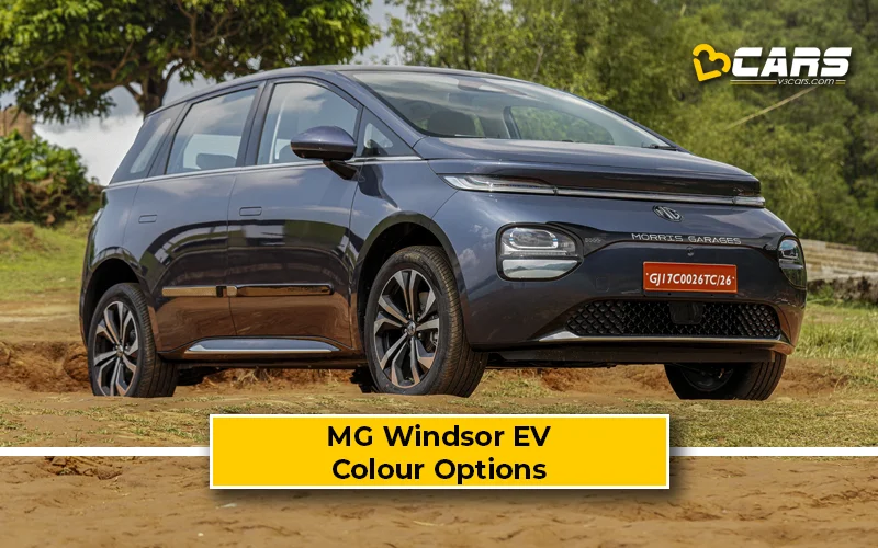 2025 MG Windsor EV – Variant-Wise Exterior Colour Options