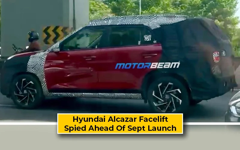 Hyundai Alcazar Facelift Spotted Ahead Of September 2024 Launch