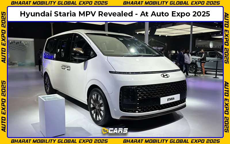 Auto Expo 2025: Hyundai Staria MPV Revealed