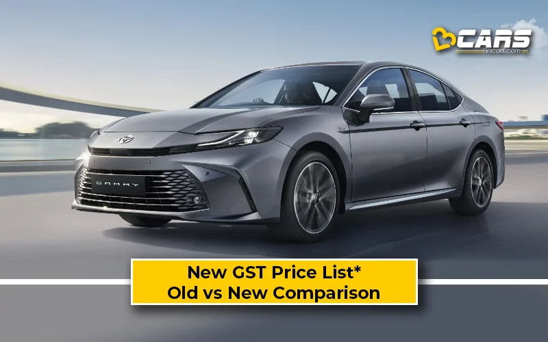 Toyota Camry — New GST Rate List