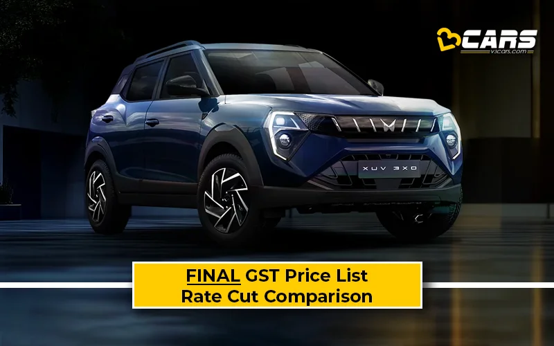 Final Mahindra XUV 3XO Price List After GST Rate Cut (Confirmed)