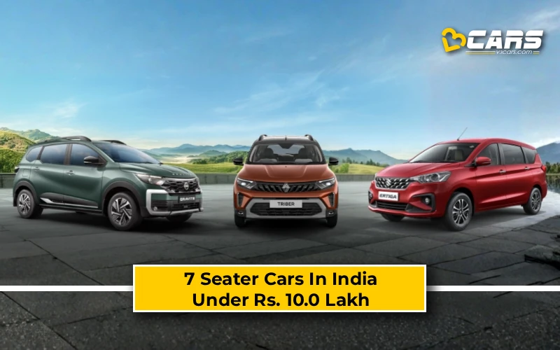 7 Seater Cars In India Under Rs. 10.0 Lakh