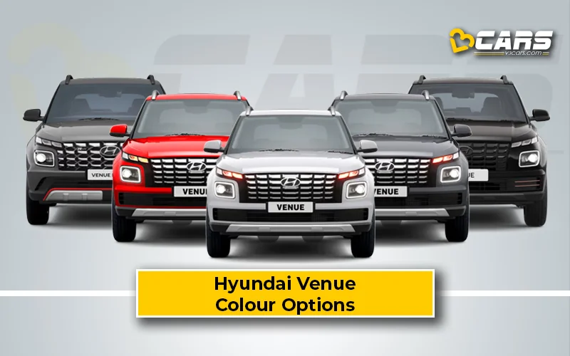 Hyundai Venue – All Exterior Colour Options (Variant-wise)