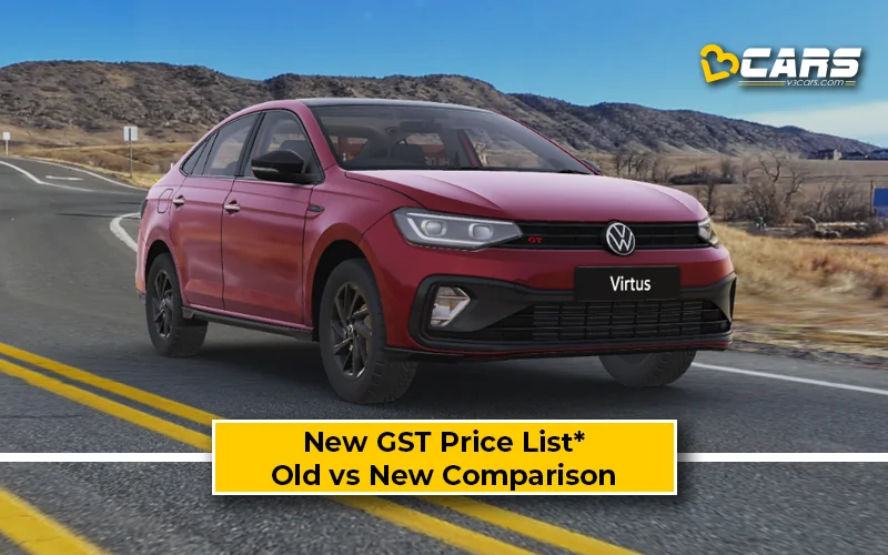 Volkswagen Virtus — New GST Rate List (Tentative; Sep 22)