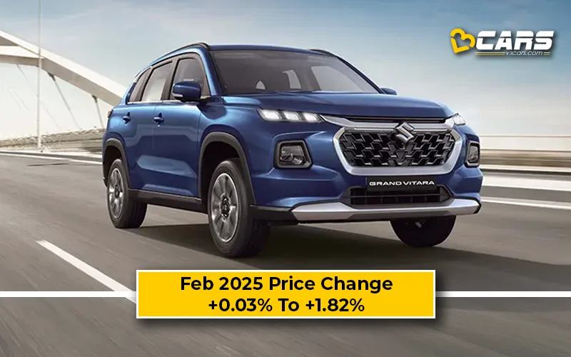 Maruti Grand Vitara 2025 Price Change — Hiked By Up To 25k