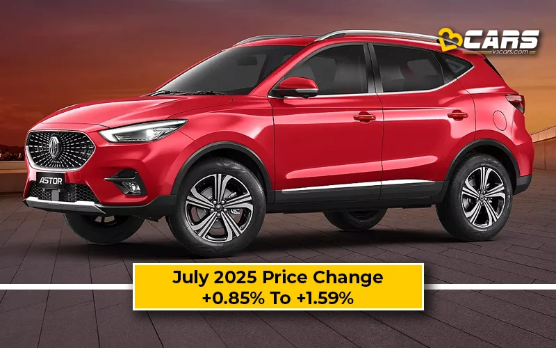 #FirstSpot – MG Astor 2025 Price Change — Hiked By Up To 19k