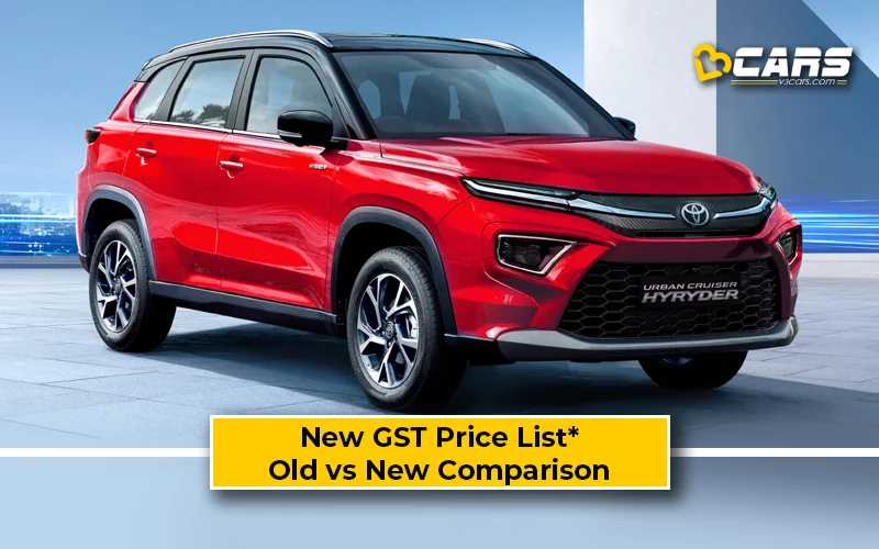 Toyota Hyryder — New GST Rate List