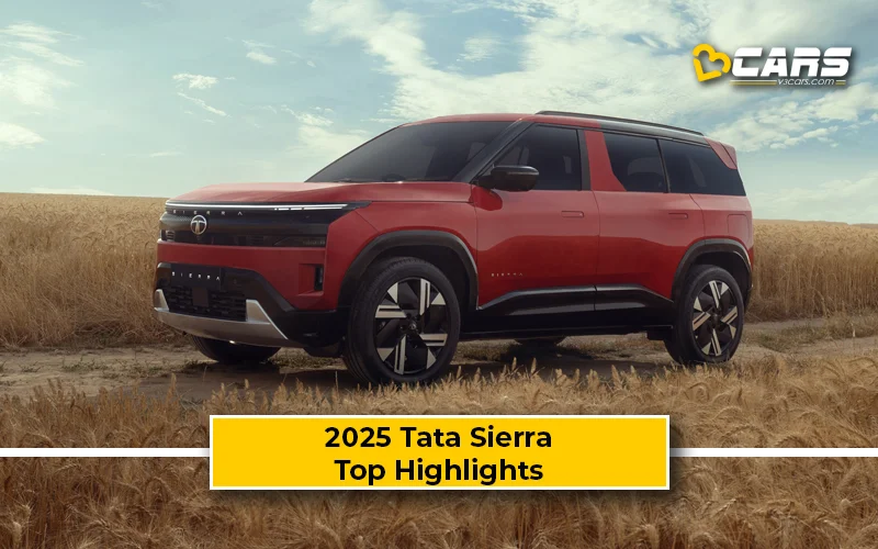 2025 Tata Sierra Top Highlights