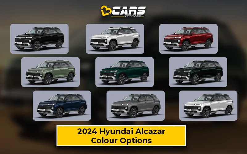 2024 Hyundai Alcazar — All Exterior Colour Options (Variant-Wise)