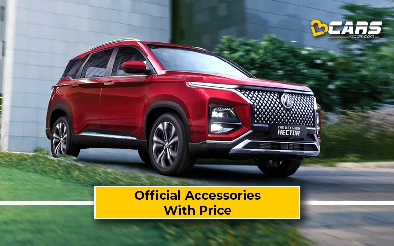 MG Hector And MG Hector Plus Accessories Price List