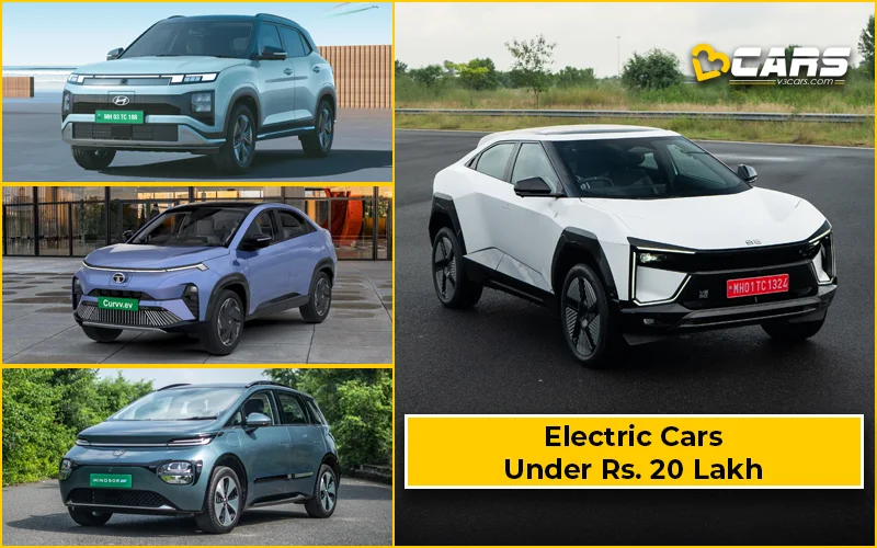 Best Electric Cars in India Under ₹20 Lakh