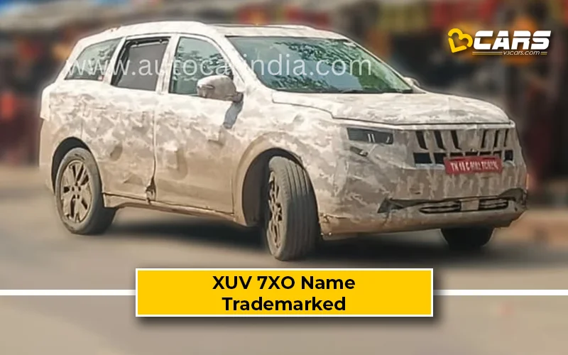 Mahindra XUV 7XO Name Trademarked