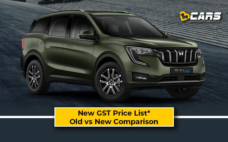 Mahindra XUV700 — New GST Rate List