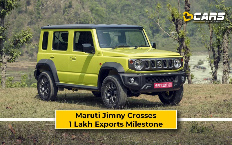 Maruti Suzuki Jimny 5-Door Crosses 1 Lakh Exports Milestone