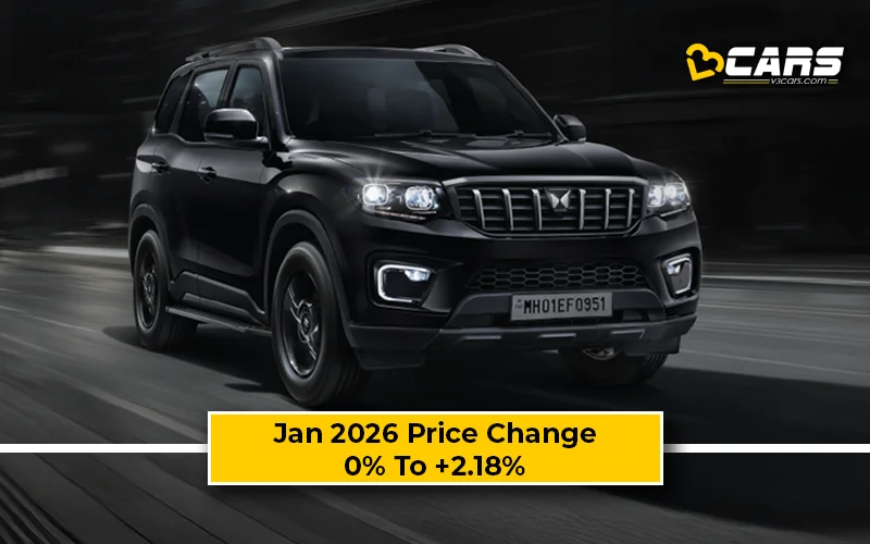 Exclusive: Mahindra Scorpio N 2026 Jan Price Change — Hiked Up To 35k
