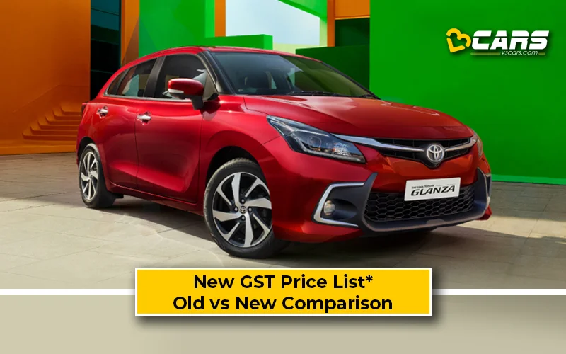 Toyota Glanza — New GST Rate List