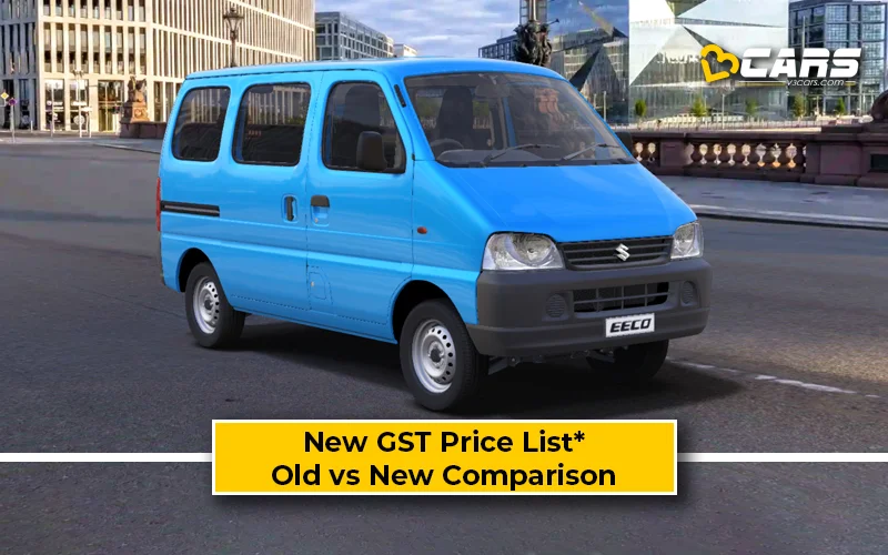 Maruti Eeco — New GST Rate List