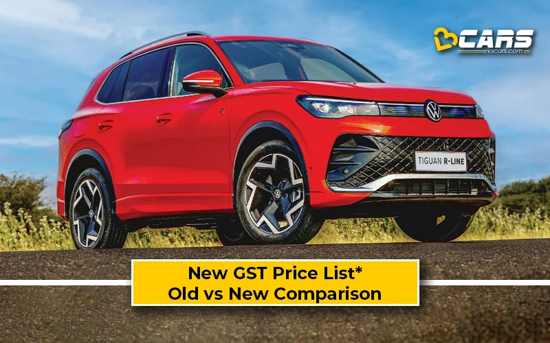 Volkswagen Tiguan — New GST Rate List (Tentative; Sep 22)
