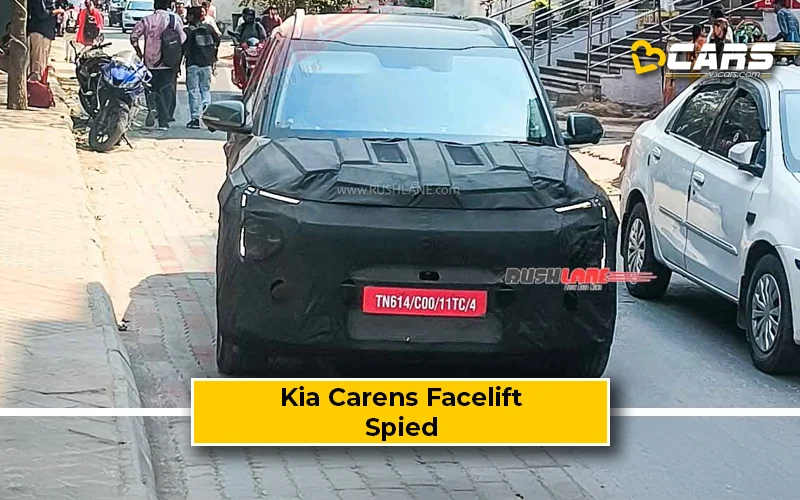 Kia Carens Facelift 2025 Spied With Panoramic Sunroof, ADAS