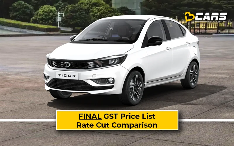 Final Tata Tigor Price List After GST Rate Cut (Confirmed)