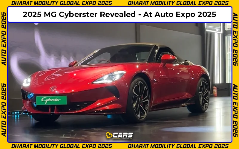 2025 MG Cyberster Revealed At Auto Expo 2025 Debut