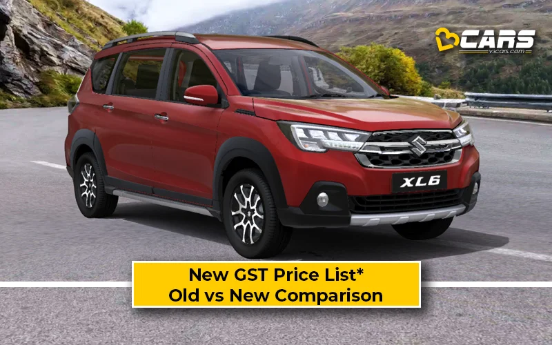 Maruti XL6 — New GST Rate List