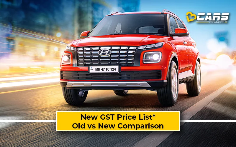 Hyundai Venue — New GST Rate List