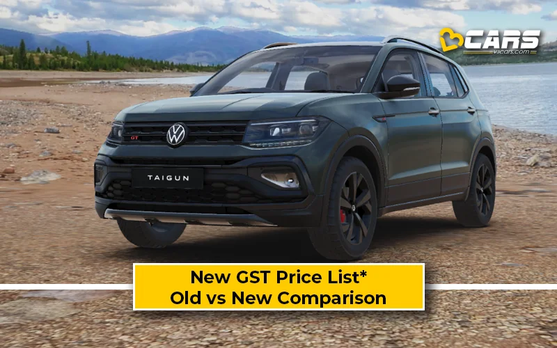 Volkswagen Taigun — New GST Rate List (Tentative; Sep 22)