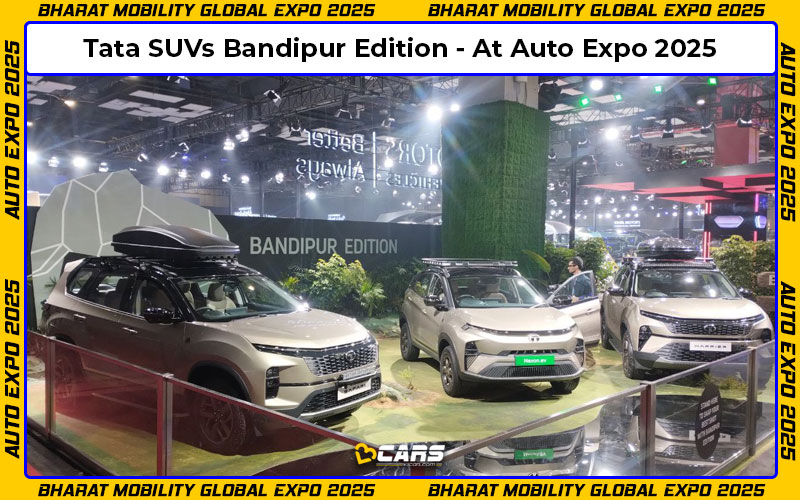 3 Tata SUVs Bandipur Editions showcased at Auto Expo 2025