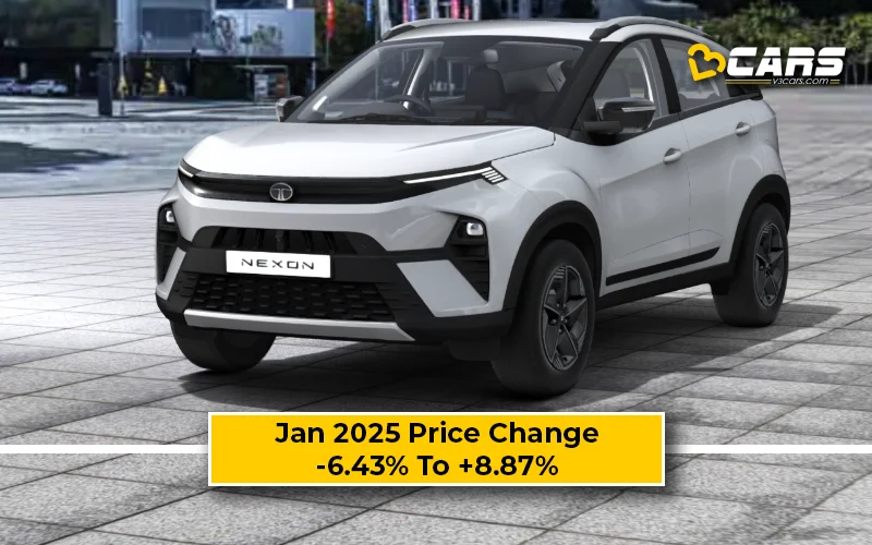 January 2025 Tata Nexon Price Change — Hiked By Up To 1.10 Lakh