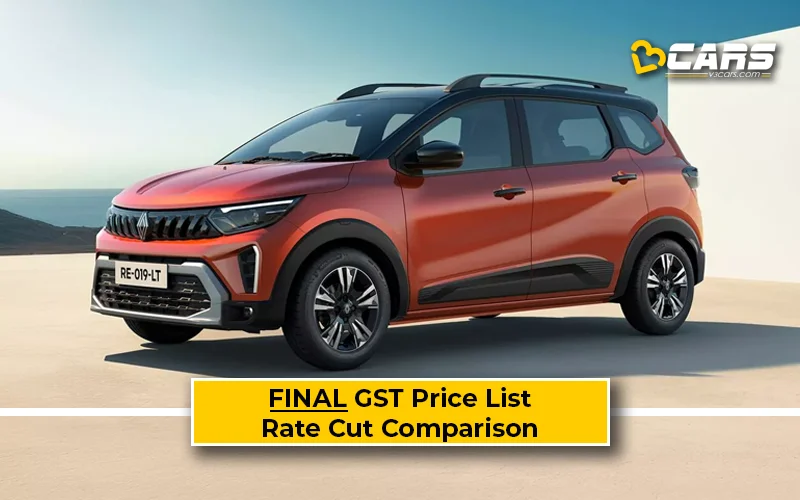 Final Renault Triber Price List After GST Rate Cut (Confirmed)