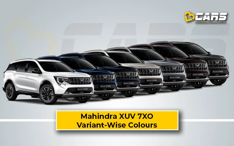 Mahindra XUV 7XO 2026 – All Exterior Colour Options (Variant-Wise)