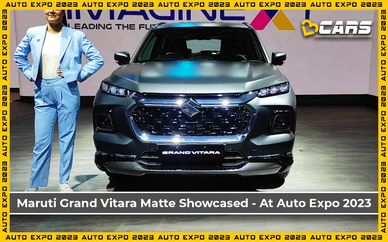 Grand Vitara Matte Showcased At Auto Expo