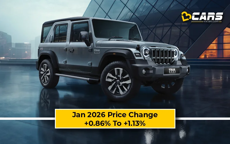 Exclusive: Mahindra Thar Roxx 2026 Jan Price Change — Hiked Up To 21k