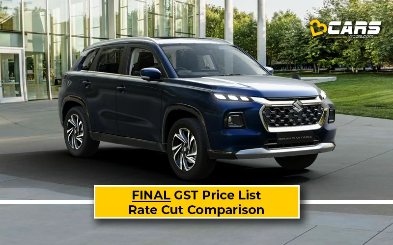 Final Maruti Grand Vitara Price List After GST Rate Cut (Confirmed)