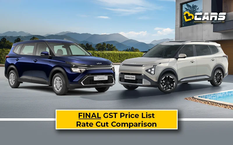 Final Kia Carens & Clavis Price List After GST Rate Cut (Confirmed)
